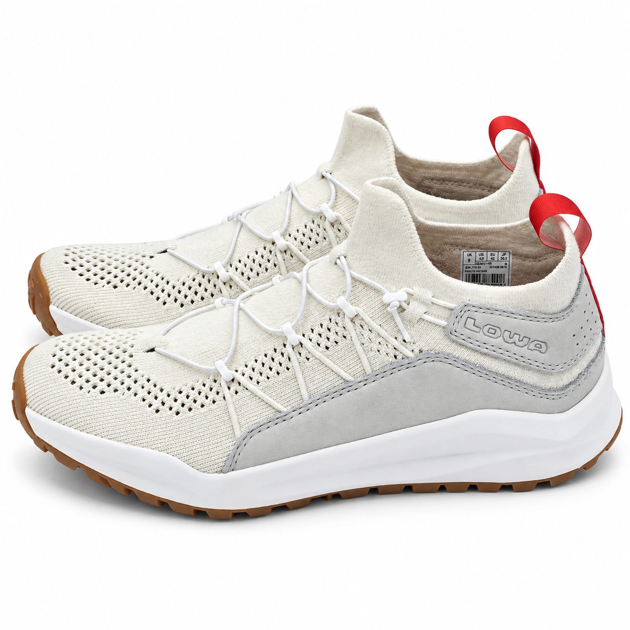 Lowa Kaloya Knit Ws Women's 9.5 White Gray Bungee Lace Outdoor & Travel Sneakers — image 4 of 8